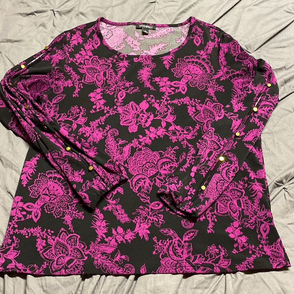 4/$16 Roz & Ali Blouse L